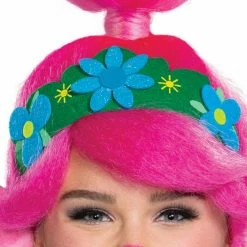 Disguise Trolls Movie 2 Poppy Adult Wig With Ears TV & Movie Costumes