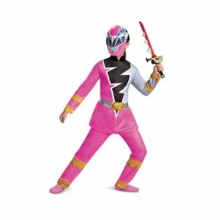 Disguise Girl's Pink Ranger Dino Fury Deluxe Costume