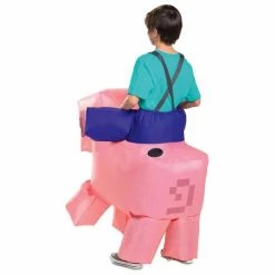 Disguise Costumes Minecraft Pig Ride On Inflatable Child Costume