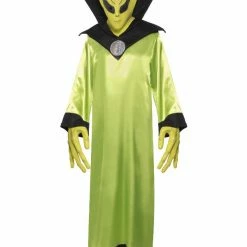 Smiffys USA Costumes Alien Lord Men's Green Costume, With Mask And Hands