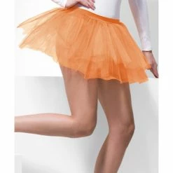 Smiffys USA Accessories 80s Tutu Underskirt Neon Orange Women's
