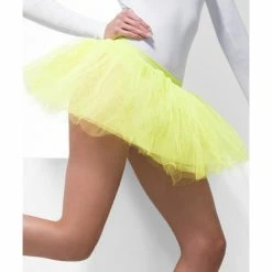 Smiffys USA 80s Tutu Underskirt Neon Yellow Women's Accessories
