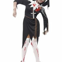 Smiffys USA Zombie Bloody Sister Mary Women's Nun Costume
