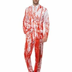Smiffys USA Men's White & Red Bloody Suit Costumes