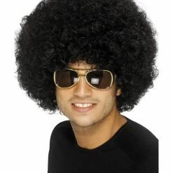 Smiffys USA 70s Funky Afro Men's Wig 1970's Costumes