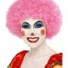 Smiffys USA Crazy Clown Adult Pink Wig