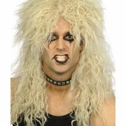 Smiffys USA 80s Hard Rocker Mens Blonde Wig Wigs & Beards