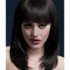 Smiffys USA Wigs & Beards Long Feather Cut With Fringe Fever Tanja Women's Brown Wig