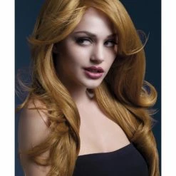 Smiffys USA Wigs & Beards Fever Nicole Women's Auburn Wig Long Soft Wave