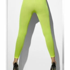 Smiffys USA 80s Opaque Neon Green Footless Tights Accessories