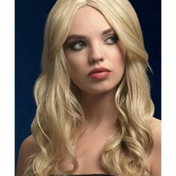 Smiffys USA Khloe Fever Women's Dark Blonde Wig Long Wave Wigs & Beards
