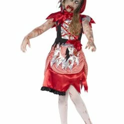 Smiffys USA Zombie Miss Hood Girls Costume Costumes