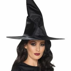 Smiffys USA Shiny Witch Black Women's Hat Hats & Headpieces