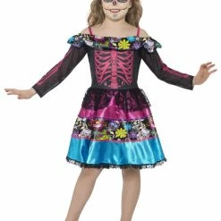 Smiffys USA Costumes Day Of The Dead Sweetheart Costume
