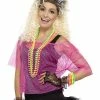 Smiffys USA 80s Fishnet Top Neon Pink Women's Accessories