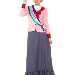 Smiffys USA Costumes Victorian Suffragette Women's Costume