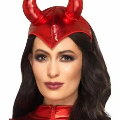 Smiffys USA Fever Devil Horned Women's Red Headband Sexy Costumes