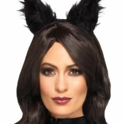 Smiffys USA Hats & Headpieces Long Pile Fur Cat Ears Women's