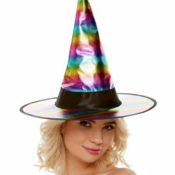 Smiffys USA Hats & Headpieces Rainbow Witch Women's Hat