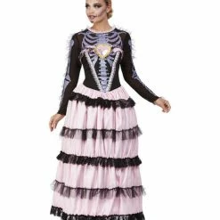 Smiffys USA Costumes Day Of The Dead Senorita Women's Costume