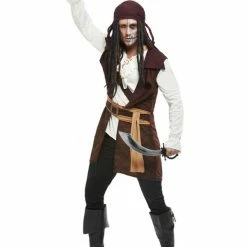 Smiffys USA Dark Spirit Pirate Men's Costume