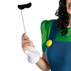 Disguise Costumes Super Mario Brothers Women's Luigi Deluxe Adult Costume