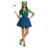 Disguise Super Mario Women's Luigi Skirt Costume Costumes