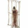 Smiffys USA Decorations & Props Animated Hanging Caged Skeleton Decoration