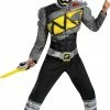 Disguise Boy's Black Ranger Muscle Costume - Dino Charge Costumes