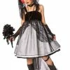 Living Fiction Costumes Dark Zombie Bride Child Costume
