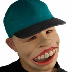 Zagone Studios Large Toothy Smile Latex Face Mask With Attached Hat