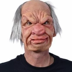 Zagone Studios Grumpy, Old Man Mask Supersoft Latex Face Mask With Mouth Movement Masks