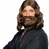 Morris Costumes Wigs & Beards Biblical Jesus Beard & Wig Brown