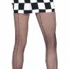 Leg Avenue Black Fishnet Pantyhose With Backseam Accessories