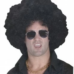 Fun World Wig High Afro Black 1960's Costumes