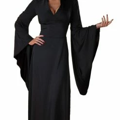 Disguise Black Robe Sexy Long Hooded Adult Women's Costume