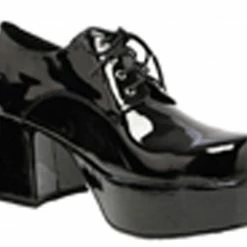 Pleaser Shoes Accessories 70's 80's Men's Patent Leather Black Or White Platform Shoe