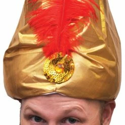 Morris Costumes Turban Deluxe With Plume Hats & Headpieces