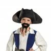 Disguise Pirates Of The Caribbean Jack Sparrow Pirate Hat Mustache & Goatee Child Disney Costumes
