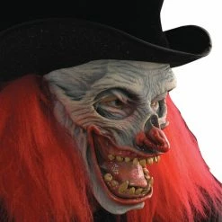 Zagone Studios Masks Now That's Funny, Evil Clown Mask With Attached Top Hat 11 Zagone Studios Masks Now That's Funny, Evil Clown Mask With Attached Top Hat