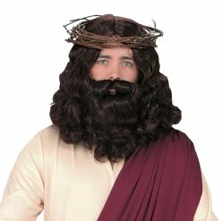 Fun World Jesus Wig With Beard Wigs & Beards