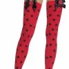 Leg Avenue Thigh Highs Dots With LadyBug Bow