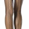 Leg Avenue Accessories Thigh High Fishnet Black With Seam