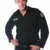 Underwraps Costumes Police Shirt Mens One Size