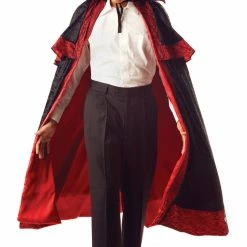 Seasonal Visions Accessories Midnight Carnival Vamp Style Cape With Collar