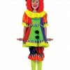Funny Fashion Girl's Spanky Stripes Clown Costume Costumes