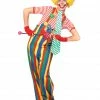 Funny Fashion Striped Clown Overalls Ad Med
