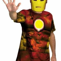 Disguise Iron Man T-Shirt And Mask Child Teen