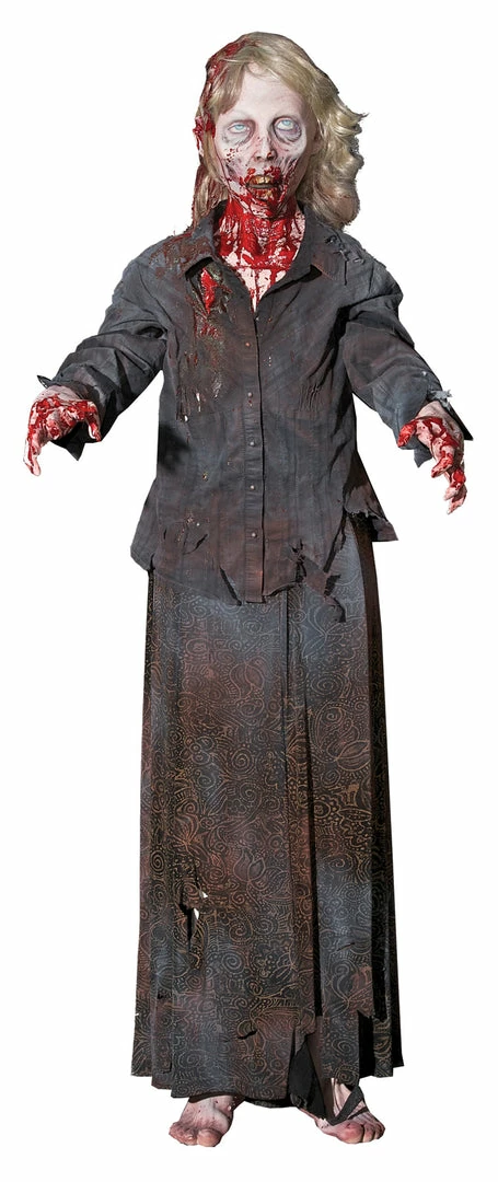 Distortions Rockin Roxie Animated Female Standing Life Size Zombie Prop 4 Distortions Rockin Roxie Animated Female Standing Life Size Zombie Prop
