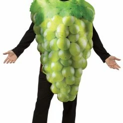 Rasta Imposta Costumes Get Real Bunch Of Grapes Adult Fruit Costume, Green Or Purple
